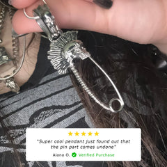 PUNK SAFETY PIN PENDANT