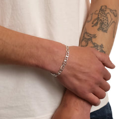 SILVER 6.3MM MARINER BRACELET