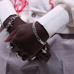 SILVER FIGARO BRACELET