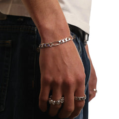 SILVER FIGARO BRACELET
