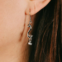 SNAKE SKULL EARRING