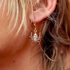 SPIDER SKULL EARRING