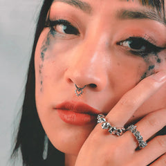 FAUX SPIKED HEART SEPTUM