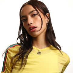 SPIKED OPEN HOOP EARRING