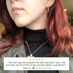 SPIKED OPEN HOOP EARRING