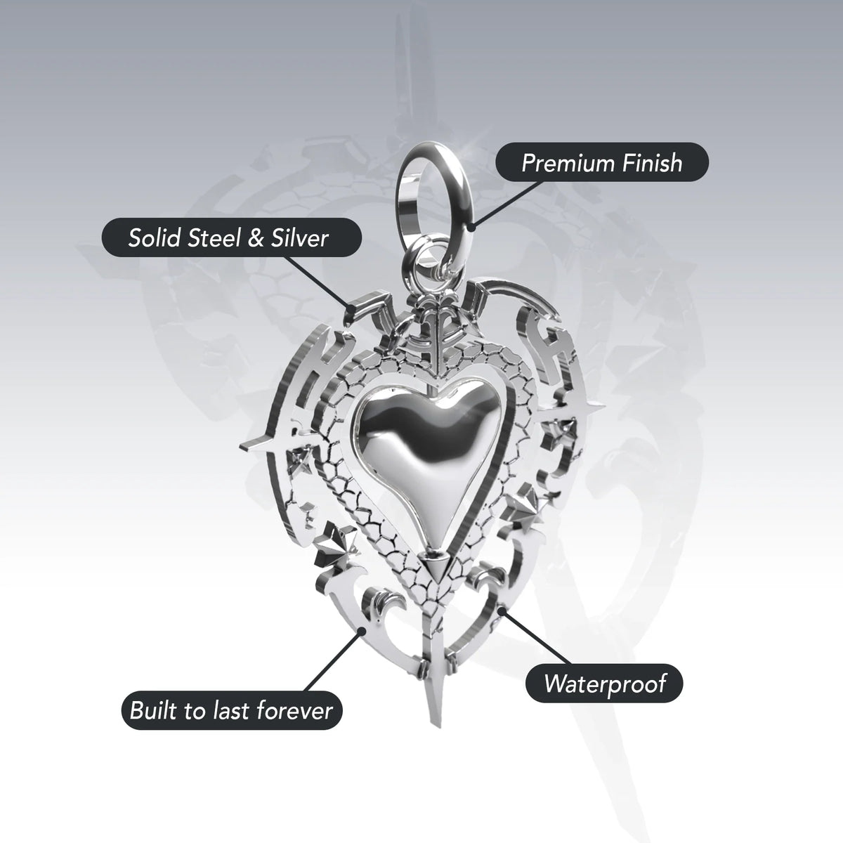 ANTIQUE HEART PENDANT